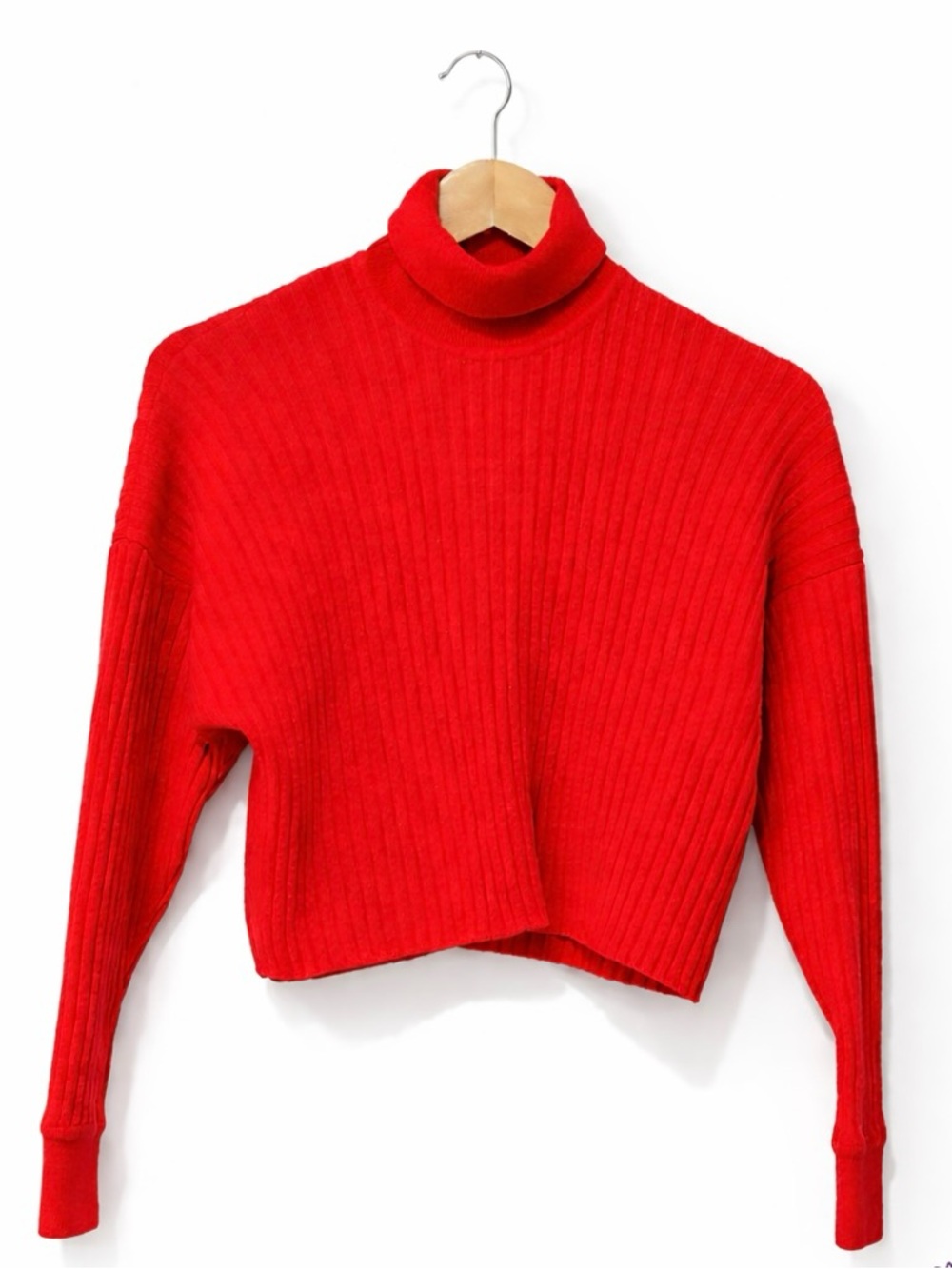 Michael Kors 100% Cashmere Red Turtleneck Sweater Women’s Size S Made in Scotla